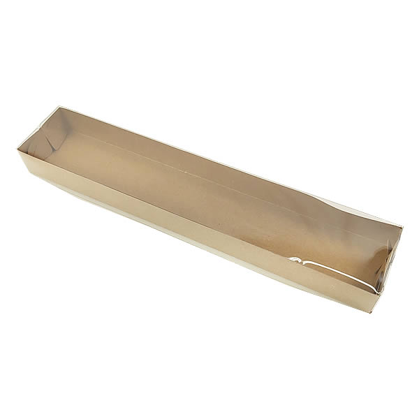 Caixa de Acetato KRP-323 Kraft (27x5x2.5 cm) (25un) Caixa para Embalagem Acetato e Papel