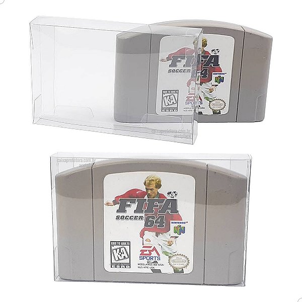 Kit 100un Protetor para Cartucho N64 Retrô Gamer Nintendo64 Games-2 (0,20mm)