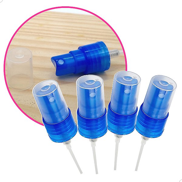 Pulverizador Válvula Spray Lisa AZUL ESCURO R20mm R20/410 (4un) (CH/379BCA20) para Limpeza