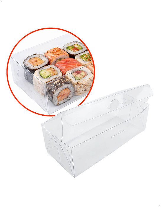 Caixa de Acetato PX-15 (18,5x8x6 cm) (100un) Embalagem de Plástico Transparente