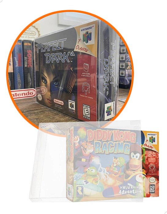 Games-4 (0,20mm) Kit 100un Caixa Protetora para CaixaBox Case CIB Nintendo 64 N64