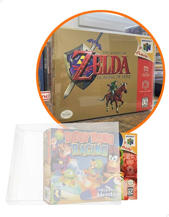 Games-4 (0,20mm) Kit 25un Caixa Protetora para CaixaBox Case CIB Nintendo 64 N64