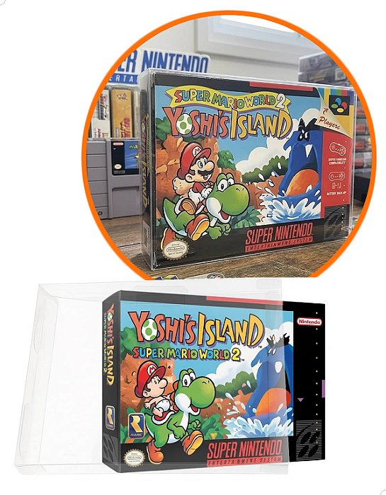 Games-4 (0,20mm) Kit 100un Caixa Protetora para CaixaBox Case CIB Super Nintendo SNES