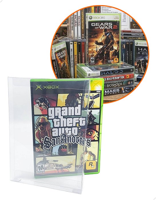 Games-20 (0,20mm) Kit 25un Protetor para DVD Caixa Protetora Jogo Xbox 360 Clássico