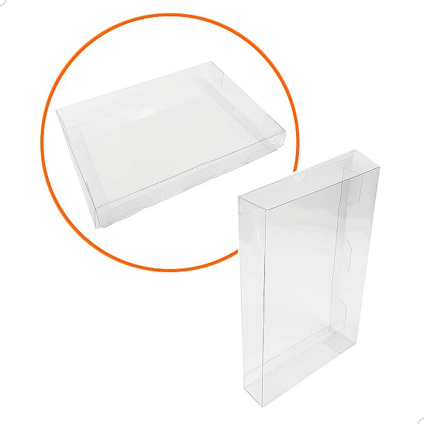 Caixa de Acetato BAX-241 (13x2.7x19 cm) (500un) Embalagem de Plástico Transparente