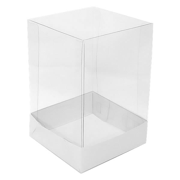 Caixa de Acetato PMB-9 Lisa Branca (8.5x8.5x12 cm) (10un) Caixa para Embalagem