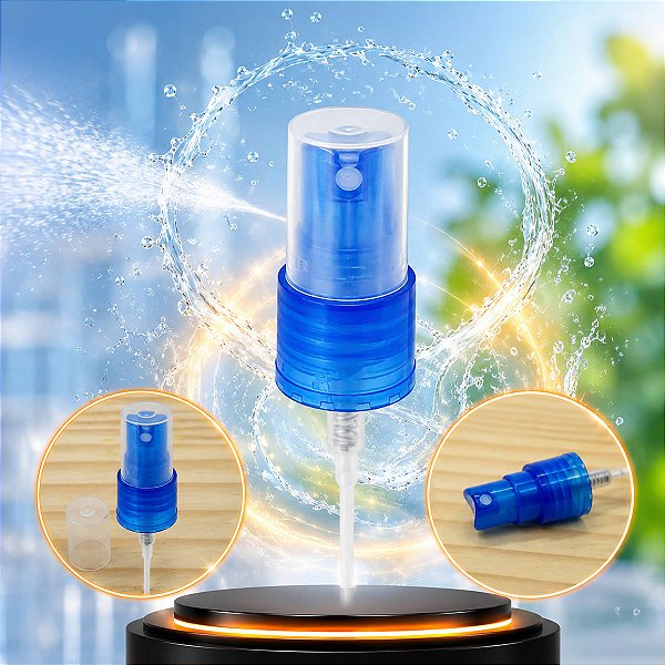 Kit 3 Válvula Spray Lisa AZUL ESCURO R20/410 Pulverizador para Perfumes Aromatizadores
