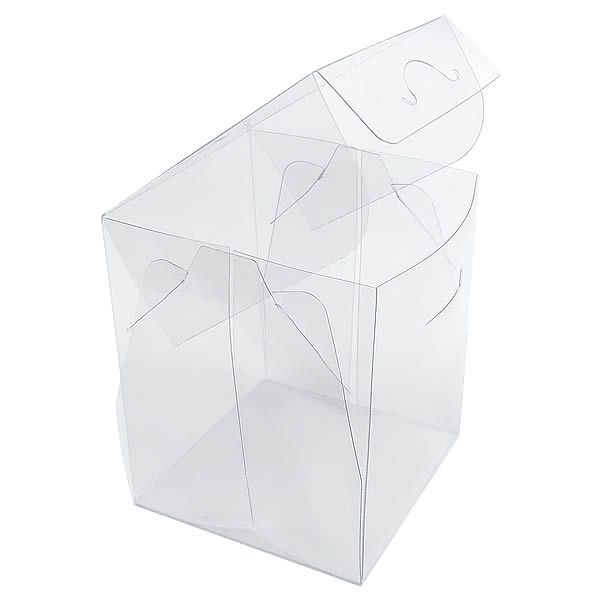 10 Caixa de Acetato PX-13 (7,5x7,5x9 cm) Embalagem de Plástico Transparente