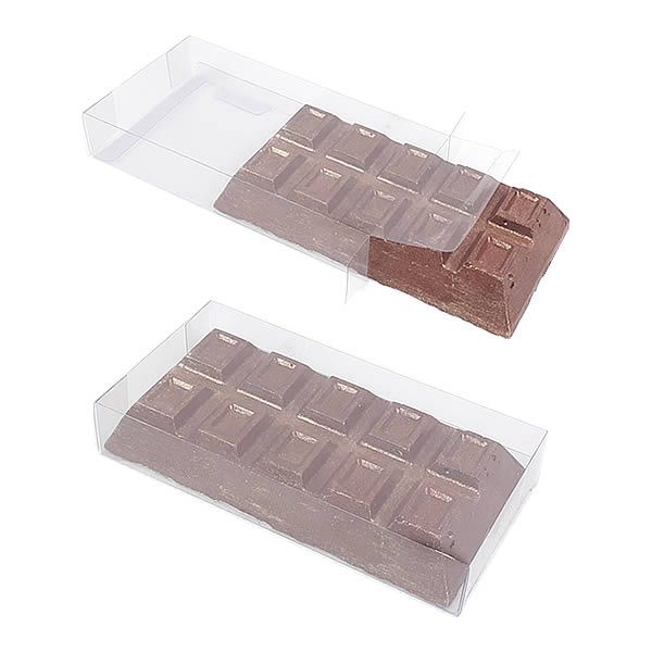 10 Caixa de Acetato PX-9664 Caixa para Barra de Chocolate 300g BWB