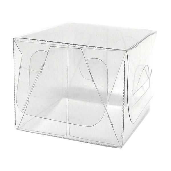 10 Caixa de Acetato PX-224 (3,5x3,5x2,9 cm) Embalagem de Plástico Transparente