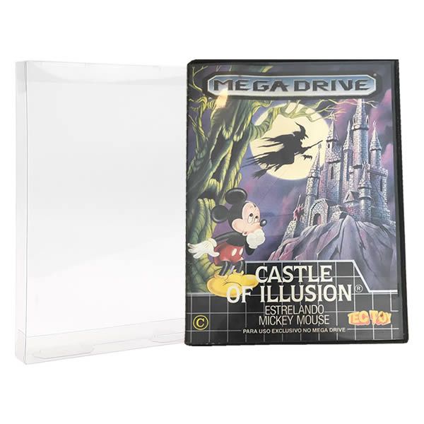 (10pçs) Games-3 (0,20mm) Caixa Protetora para CaixaBox Case Mega Drive, Master System, 32X e Game Gear