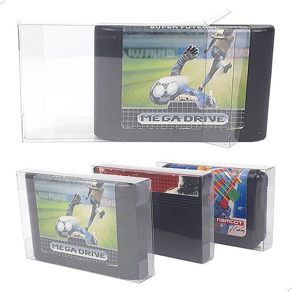 Games-6 (0,20mm) Caixa Protetora para Cartucho Loose Mega Drive, Loose Master System (10un)