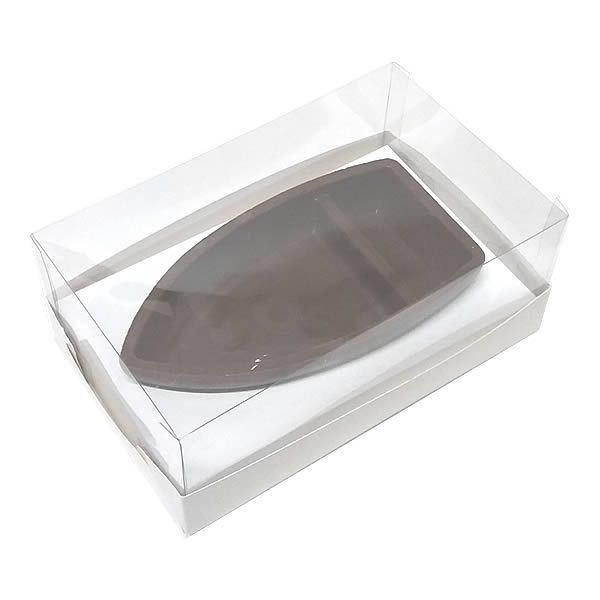 KIT Caixa para Barca G Chocolate (17,6x11x9 cm) Caixa e Berço KIT96 10unids Caixa de Acetato