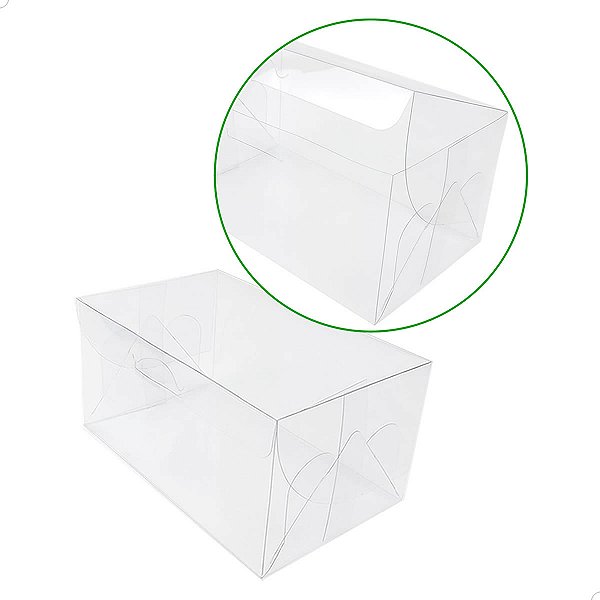 50un Caixa de Acetato PX-1 (17x10.5x8.5 cm) Embalagem de Plástico Transparente