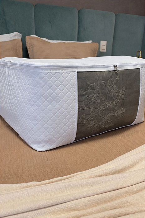 Pack organizador para edredom com zíper - capa protetora para edredom, TNT e matelassê - tam M