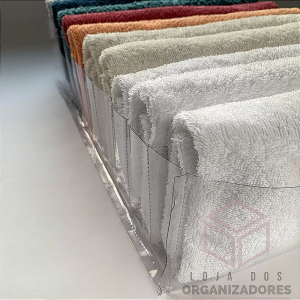 Colmeia organizadora GG 100% transparente com costura