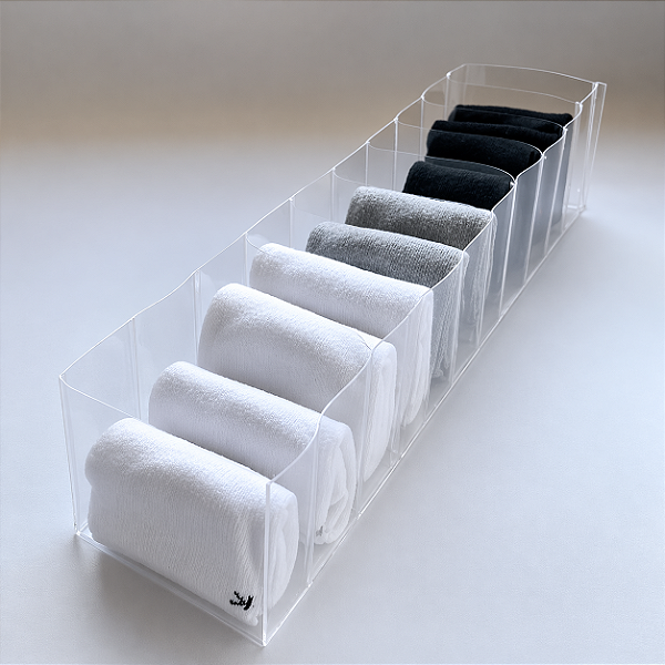 Colmeia organizadora PP 100% transparente sem costura
