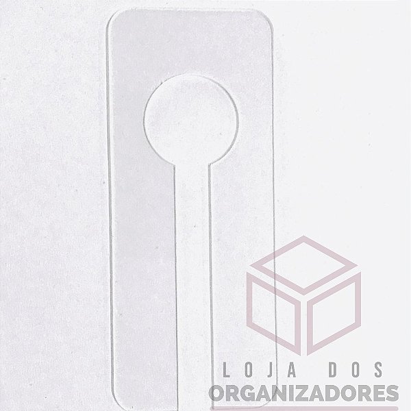 Separador de cabides acrílico transparente