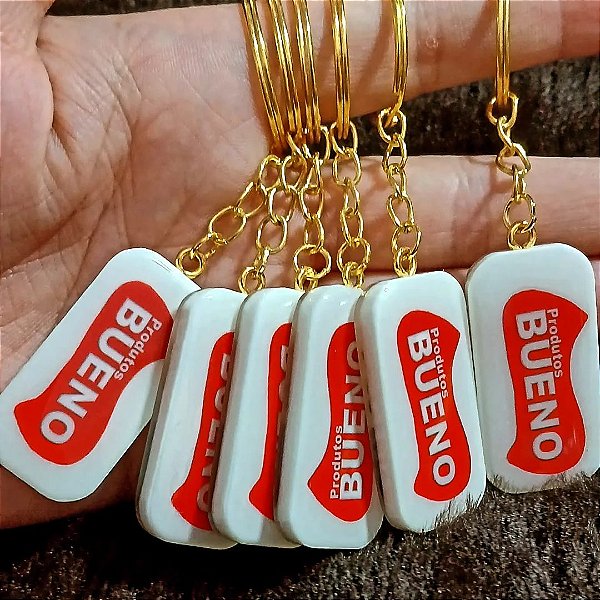 Chaveiro em resina 2 x4 cm para brindes