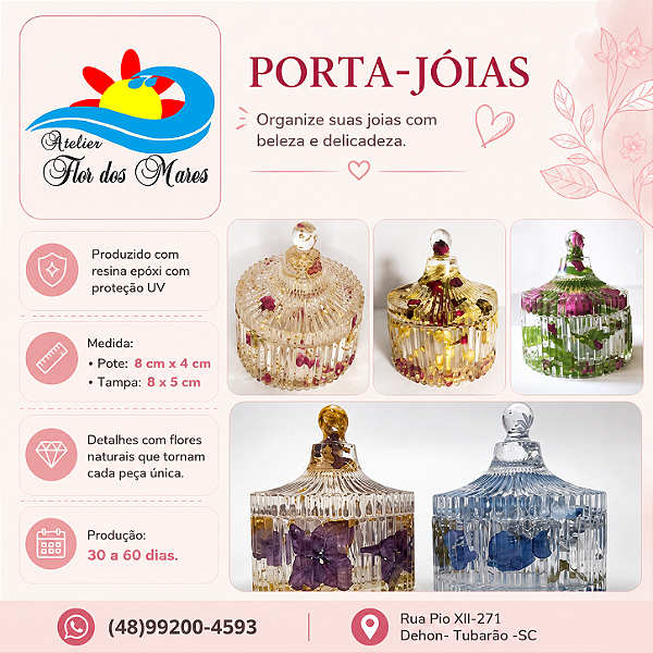 Porta-joia em Resina