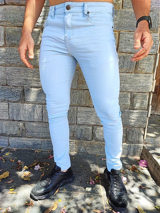 Calça Jeans Marmorizado Clara