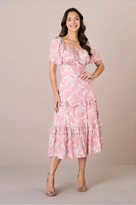 Vestido Maia em rayon Lurex Tata Martello