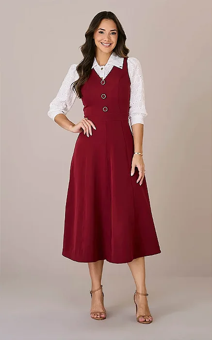 Vestido Tania em Alfaiataria Tata Martello