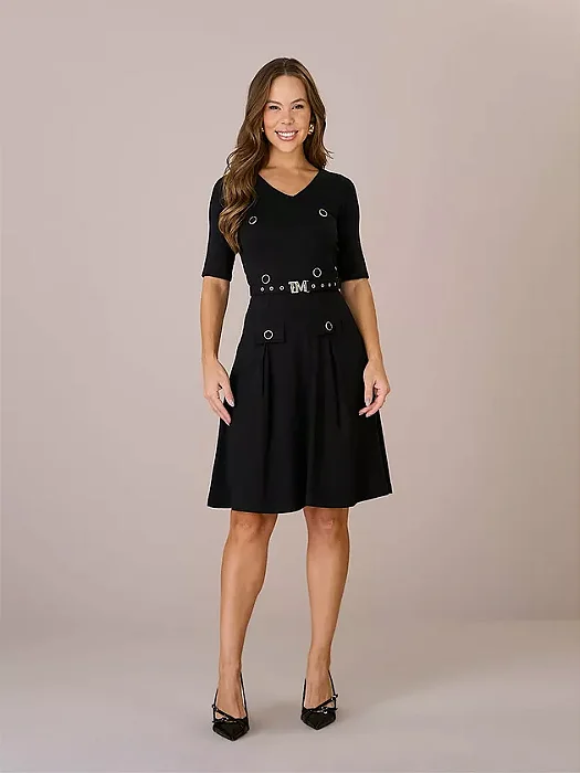 Vestido Andreia em Malha Estruturada Tata Martello