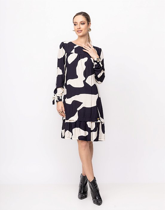 Vestido Ana em Viscose- Expressão