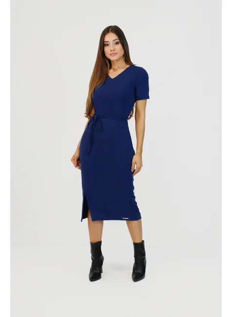 VESTIDO ANIELE MALHA CANELADO NÍTIDO