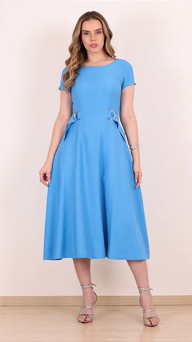 Vestido Ísis em alfaiataria Puro Sharmy