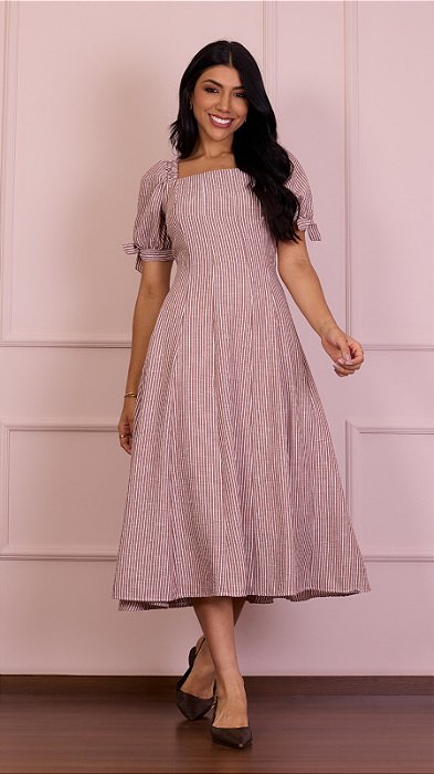 Vestido Paloma em Linho Puro Sharmy