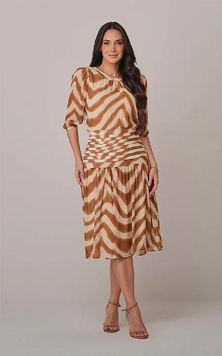 Vestido Lia em Crepe Leve Tata Martello