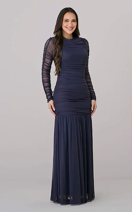 Vestido Tayla Tata Martello em Tule drapeado