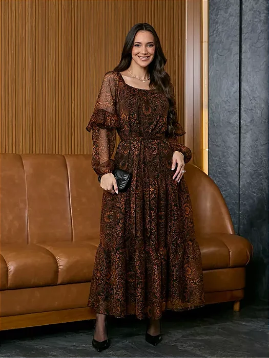 Vestido Milene em estampa Tata Martello