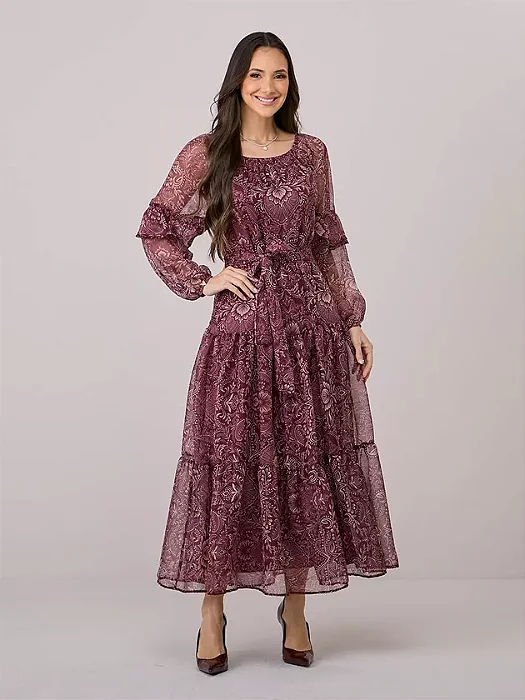 Vestido Milene em estampa Tata Martello