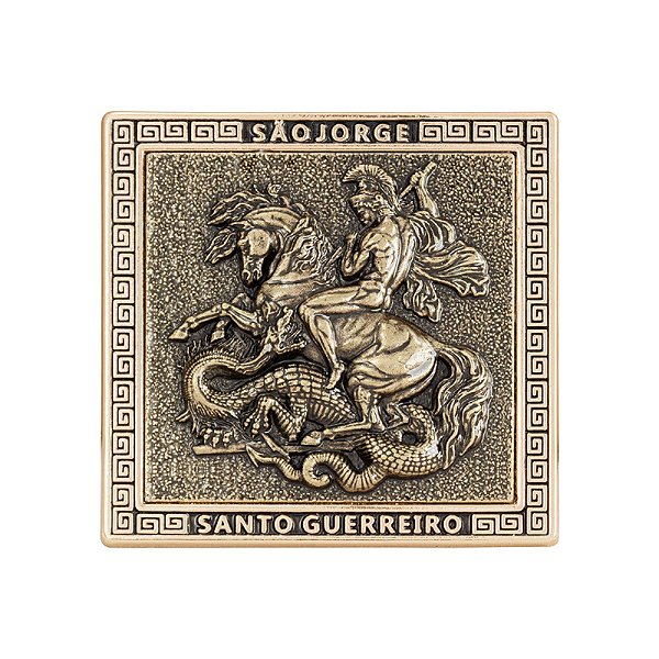 Adorno de Mesa de Metal São Jorge Santo Guerreiro  8cm