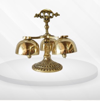 Sino Carrilhão De Bronze Com 3 Sinos