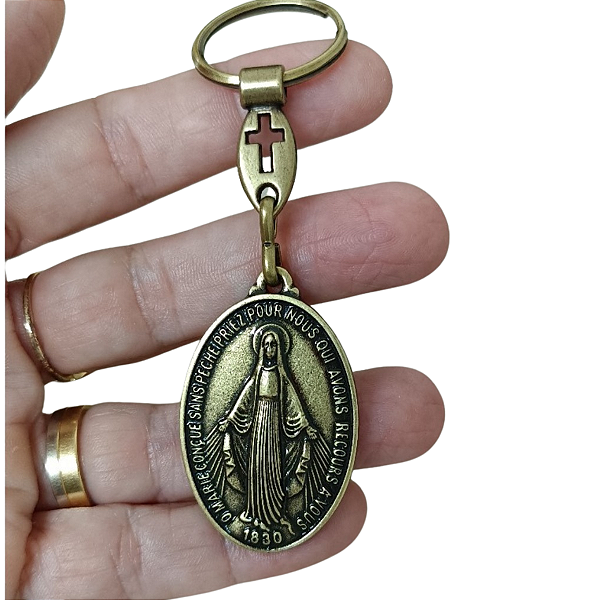Chaveiro Metal Devotos Nossa Senhora das Graças Milagrosa