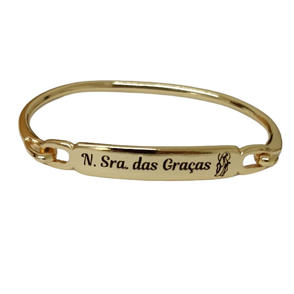 Pulseira Nossa Senhora das Gracas Dourada