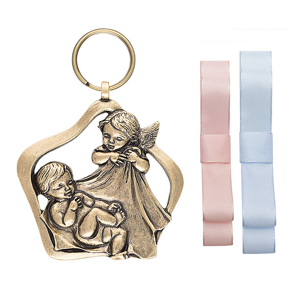 Medalhão Metal Anjo Da Guarda - Sacred 7cm