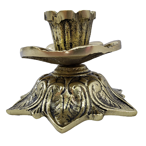 Castiçal Vela 2 Cm Alt 6 Cm Bronze Retrô Vintage