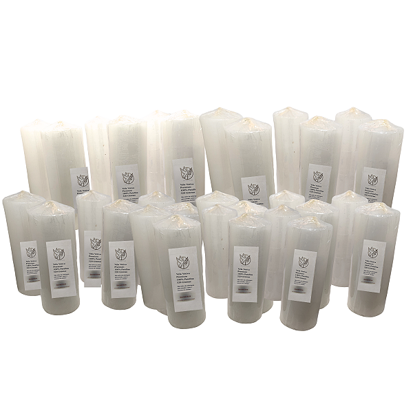 Vela Votiva 7 Dias Caixa com 15 Velas 100% Parafina