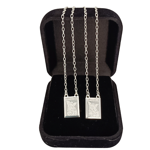 Escapulário Prata 950 São Miguel Arcanjo