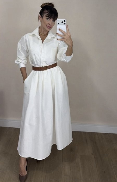 Saia Máxi Mídi Off-White