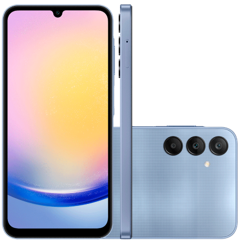 Smartphone Samsung Galaxy A25 5G, 256GB, 8GB RAM, Tela de 6.5" Azul