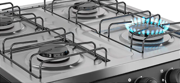 Fogão Mueller 4 bocas Preto Fosco Acendimento Manual MFI4BA
