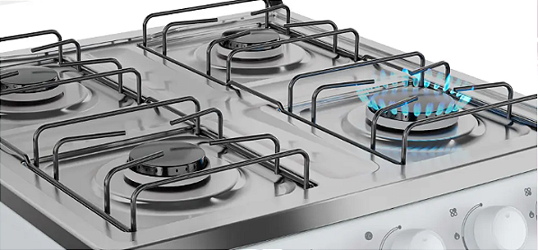 Fogão Mueller 4 bocas Branco Acendimento Manual MFI4BA
