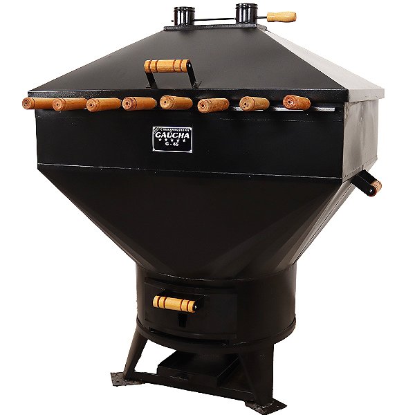 Churrasqueira a Bafo 45kg com 8 espetos Profissional G45