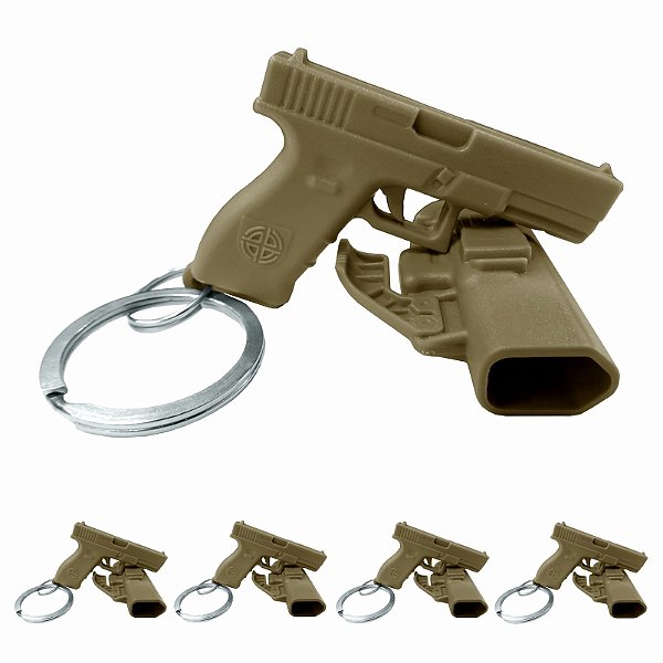 Kit 5 Chaveiros Velados Bélica - Coyote
